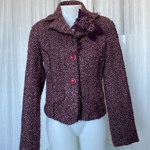 Rinascimento boiled acrylic blazer sweater! Business, classic, office! Size M